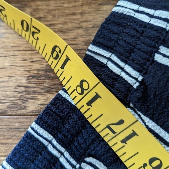 Laura Kent Sheer Navy striped wide leg pants, beach coverage,   Sz16 - Picture 8 of 15